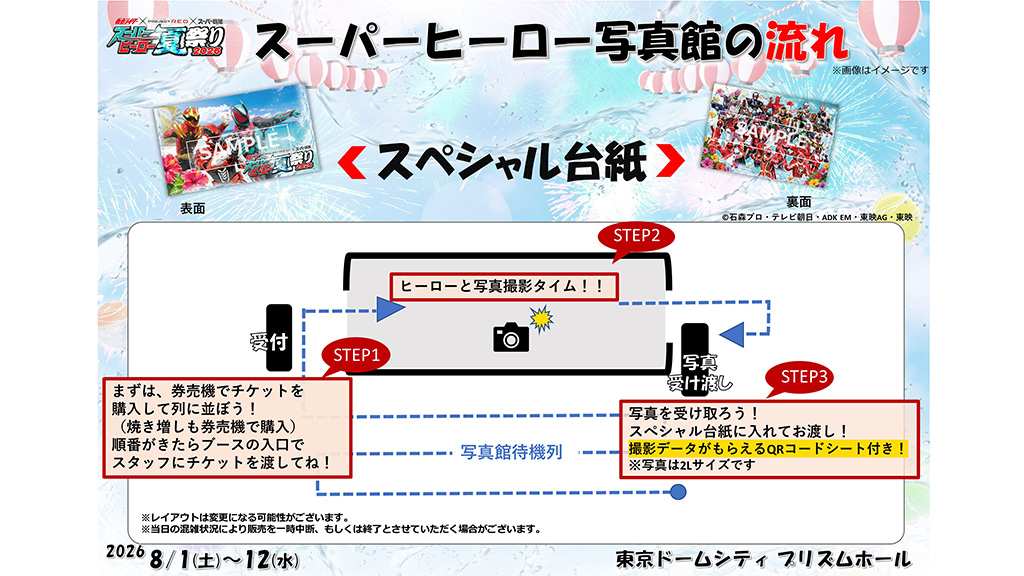 スーパーヒーロー写真館の流れ